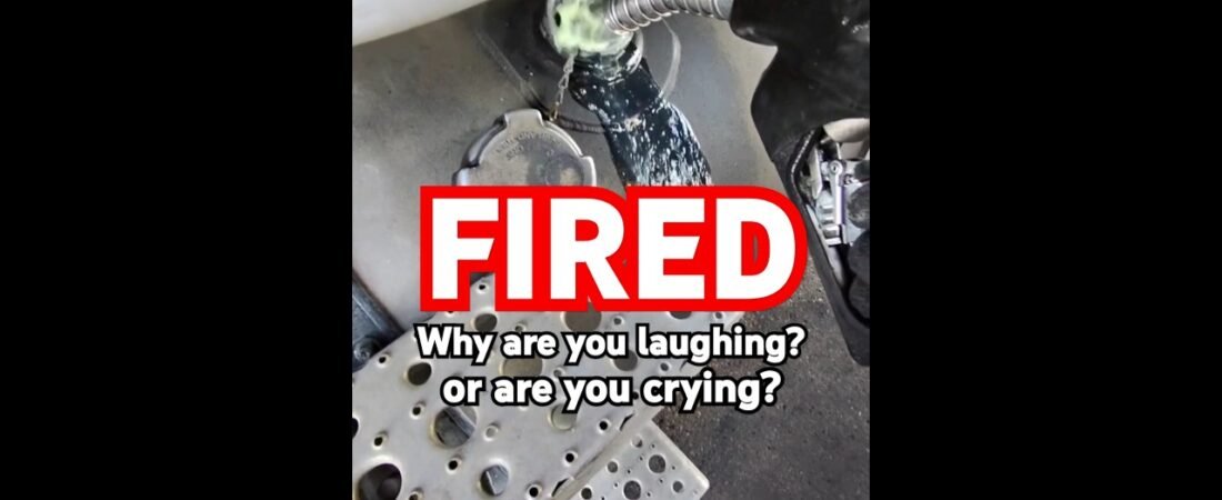 THIS IS THE WORST WAY TO GET FIRED AS A TRUCK DRIVER! MAJOR TRUCKING FAIL! WTF is he doing?