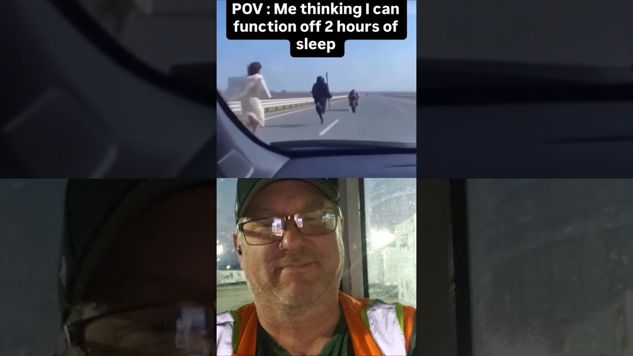 THIS IS WHY YOU NEED TO PULL OVER AND SLEEP, DRIVER!