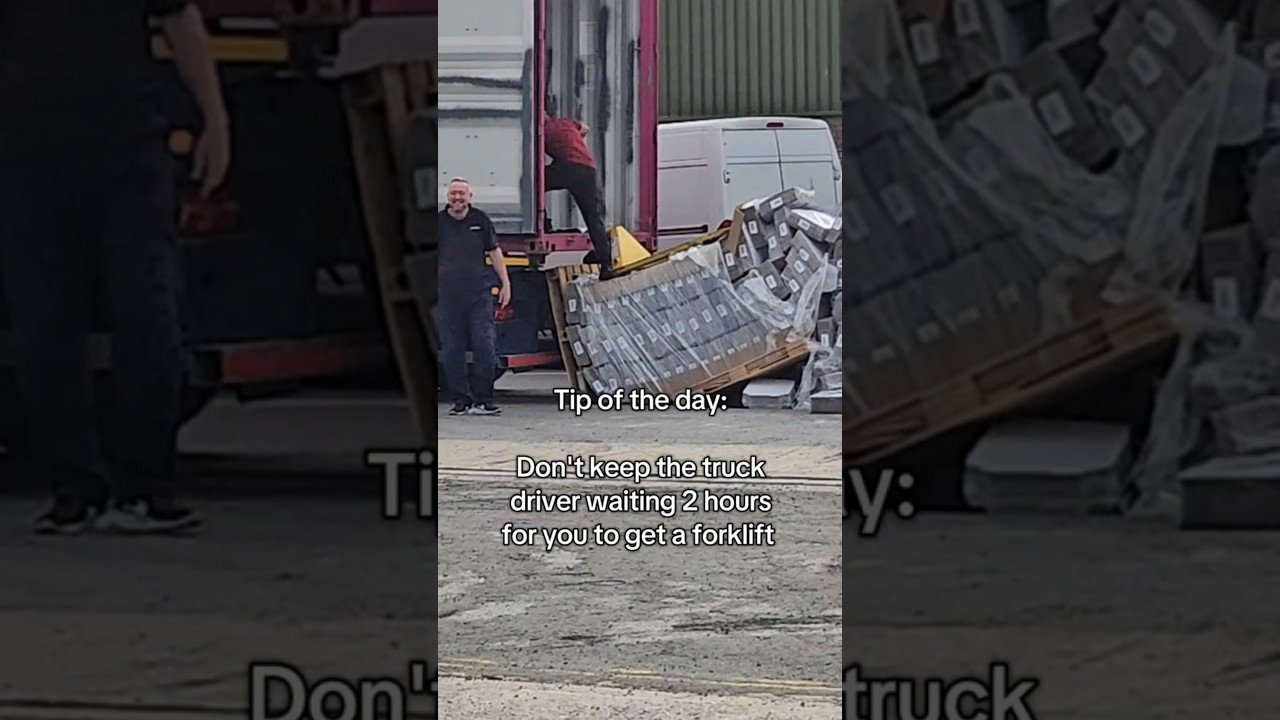 THIS IS WHY YOU NEVER KEEP A TRUCKER WAITING.