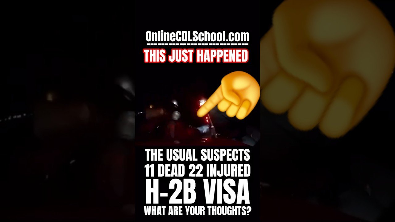 THIS JUST HAPPENED ON THE HIGHWAY! H-2B Visas are ruining trucking!
