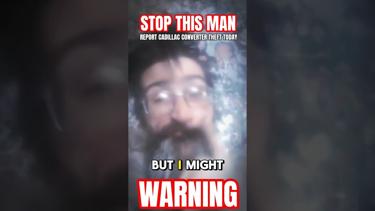 THIS MAN MUST BE STOPPED! CADILLAC CONVERTER THEFT IS OUT OF CONTROL!