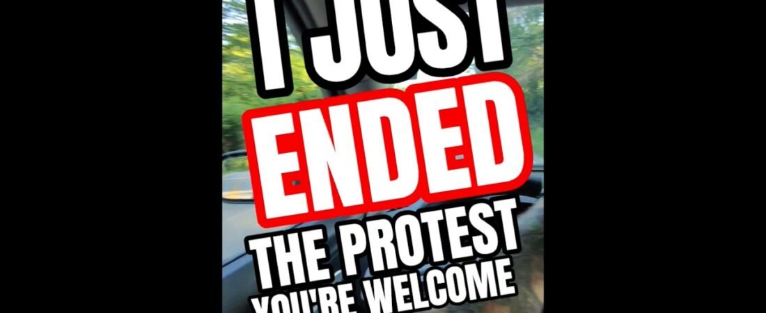 THIS TRUCKER JUST ENDED THE PROTEST! It was just that easy.