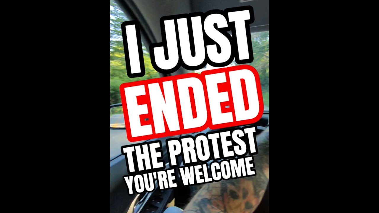 THIS TRUCKER JUST ENDED THE PROTEST! It was just that easy.