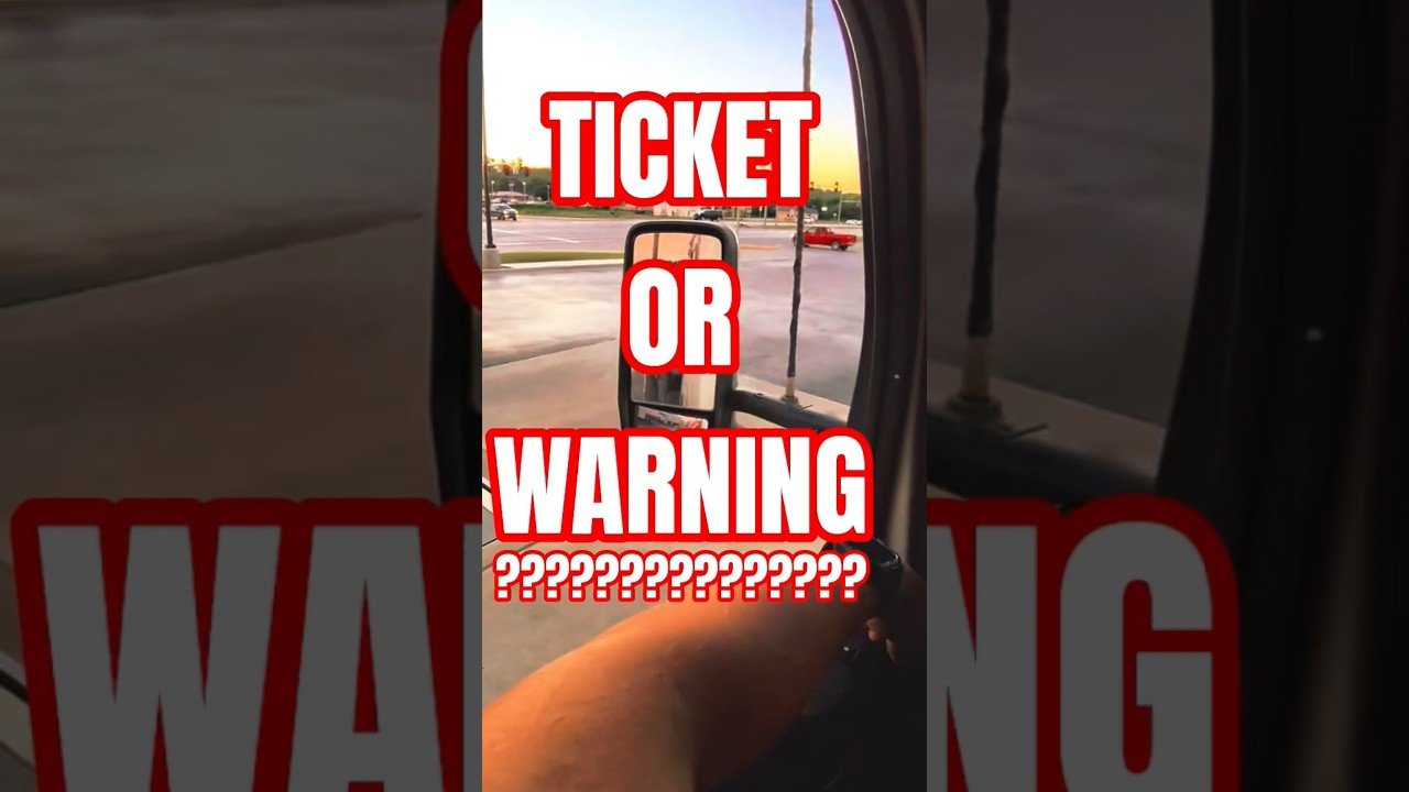 TICKET or WARNING? Watch this trucker get tricked by the Highway Patrol.