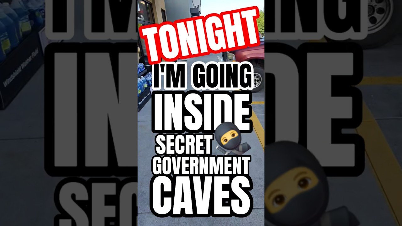 TONIGHT IM GOING INSIDE THE SECRET GOVERNMENT CAVES ALONE!