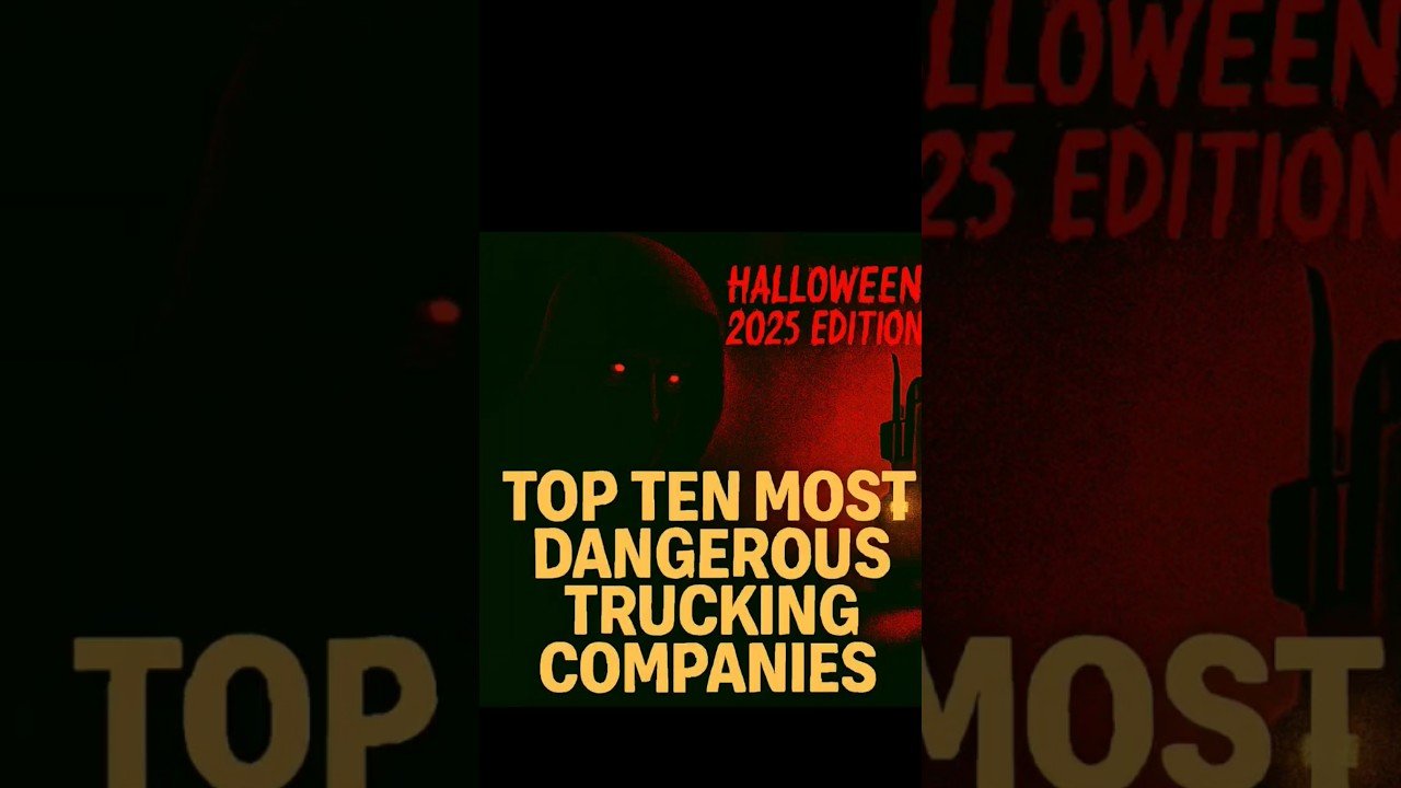TOP 10 MOST DANGEROUS TRUCKING COMPANIES TO WORK FOR IN 2025 – HALLOWEEN EDITION.