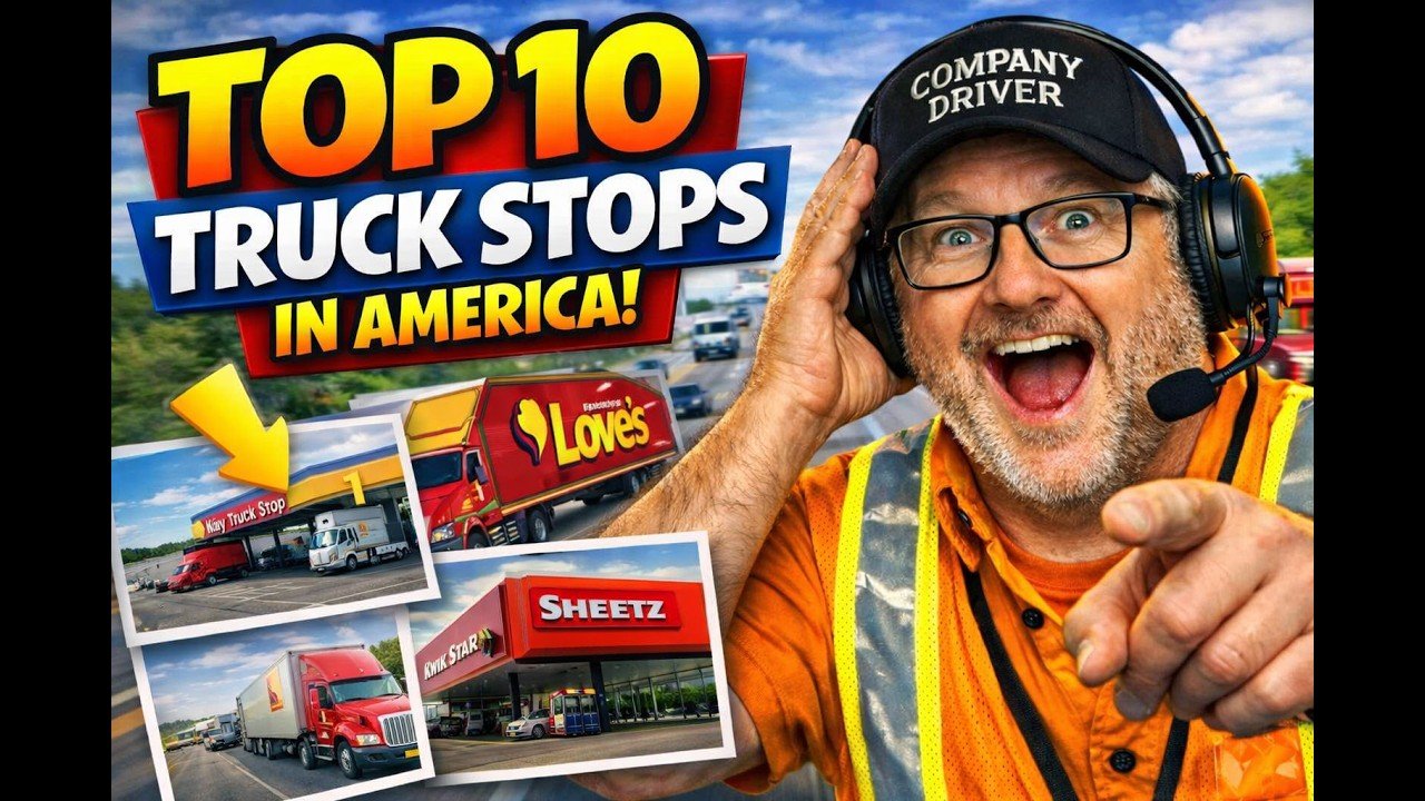 TOP 10 TRUCKSTOPS in America that you have to visit as a Company Driver