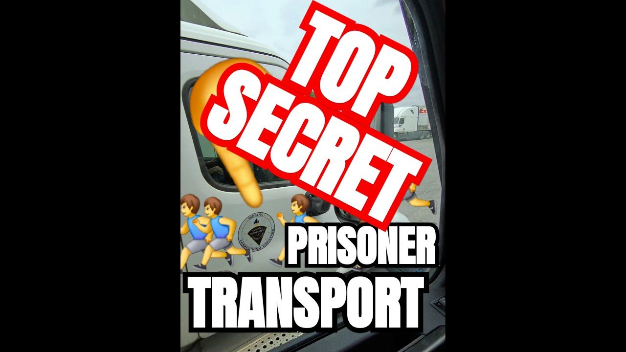 TOP SECRET PRISONER TRANSPORT. This big rig Tranaports Criminals.