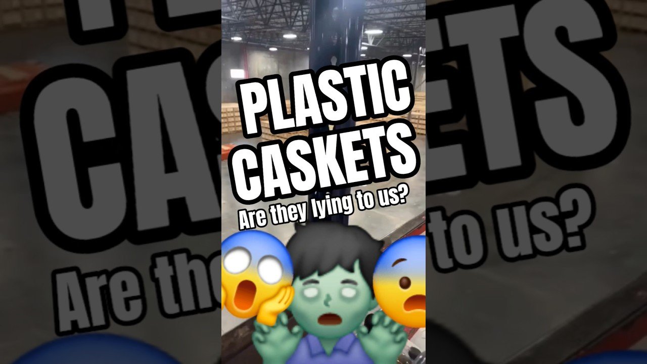 TRUCKER DELIVERS PLASTIC AND PAPER COFFINS AS WE PREPARE FOR WORLD WAR 3.