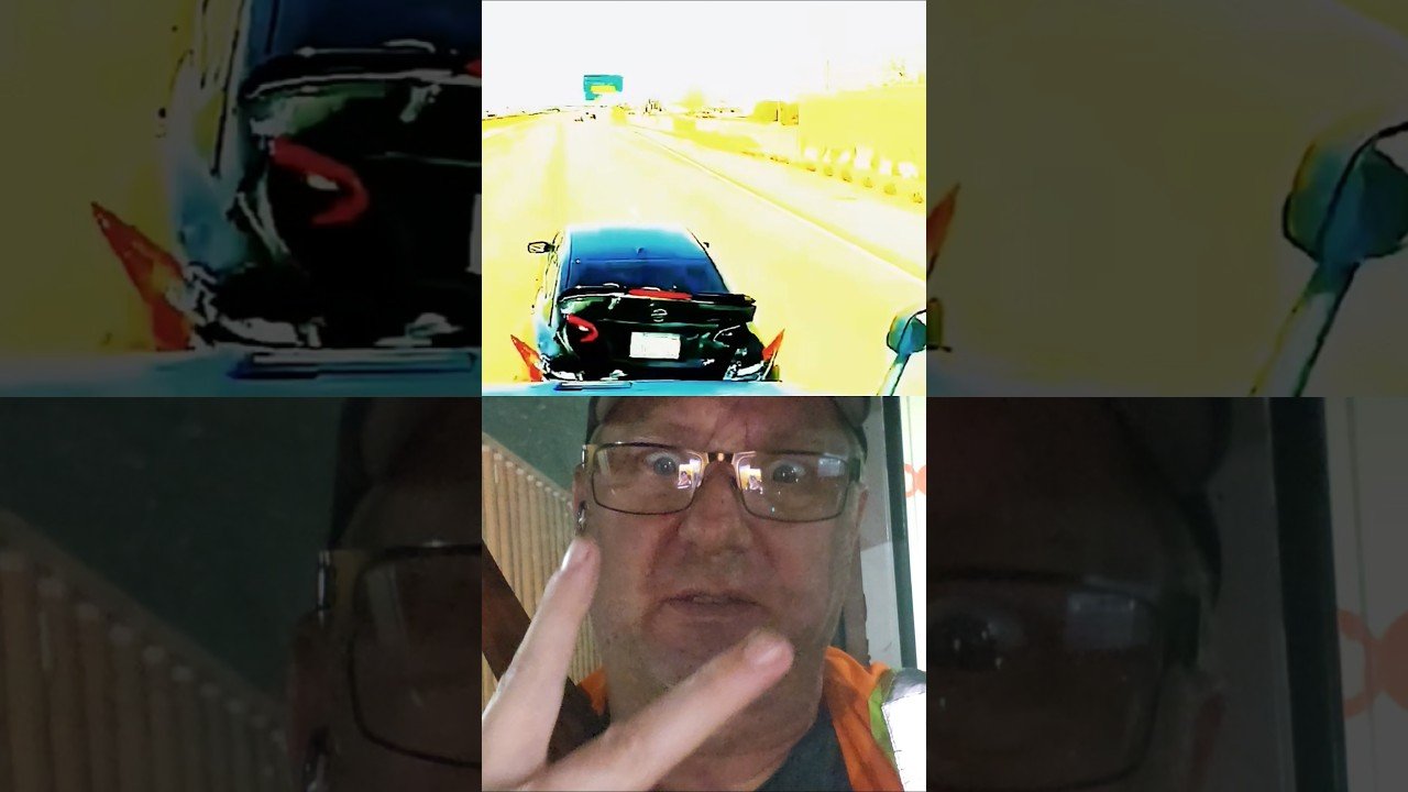 TRUCKER GIVES THE DOUBLE TAP TO THE BREAK CHECKING HIGHWAY KAREN!