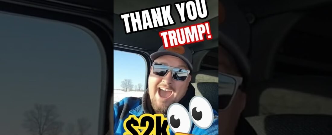 TRUCKER JUST GOT $2000 FROM TRUMP! They said truckers go first and they meant it.