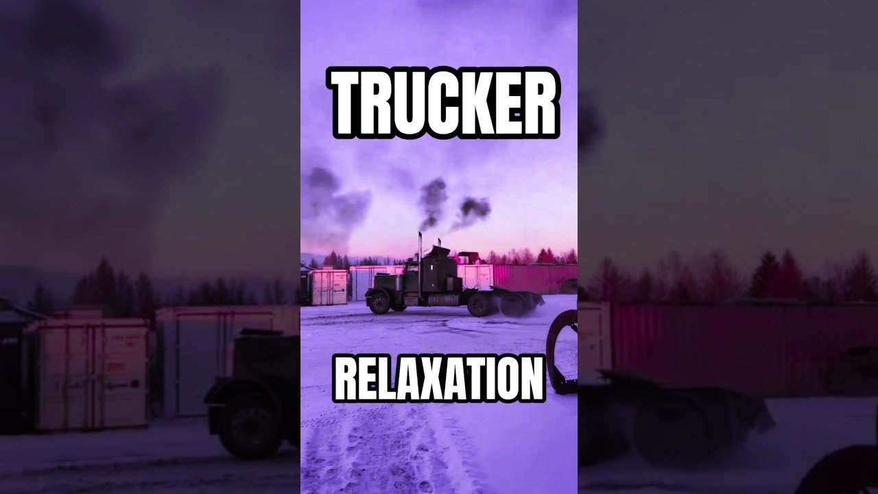 TRUCKER RELAXATION GOES A LONG WAY OUT HERE ON THE OPEN ROAD.