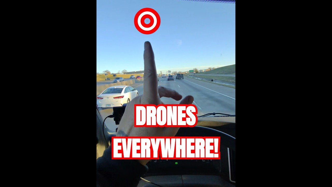 TRUCKER SPOTS ALIEN DRONES OVER ST. LOUIS. OVER 100 DRONES FILL THE SKY BLOCKING OUT THE SUN.