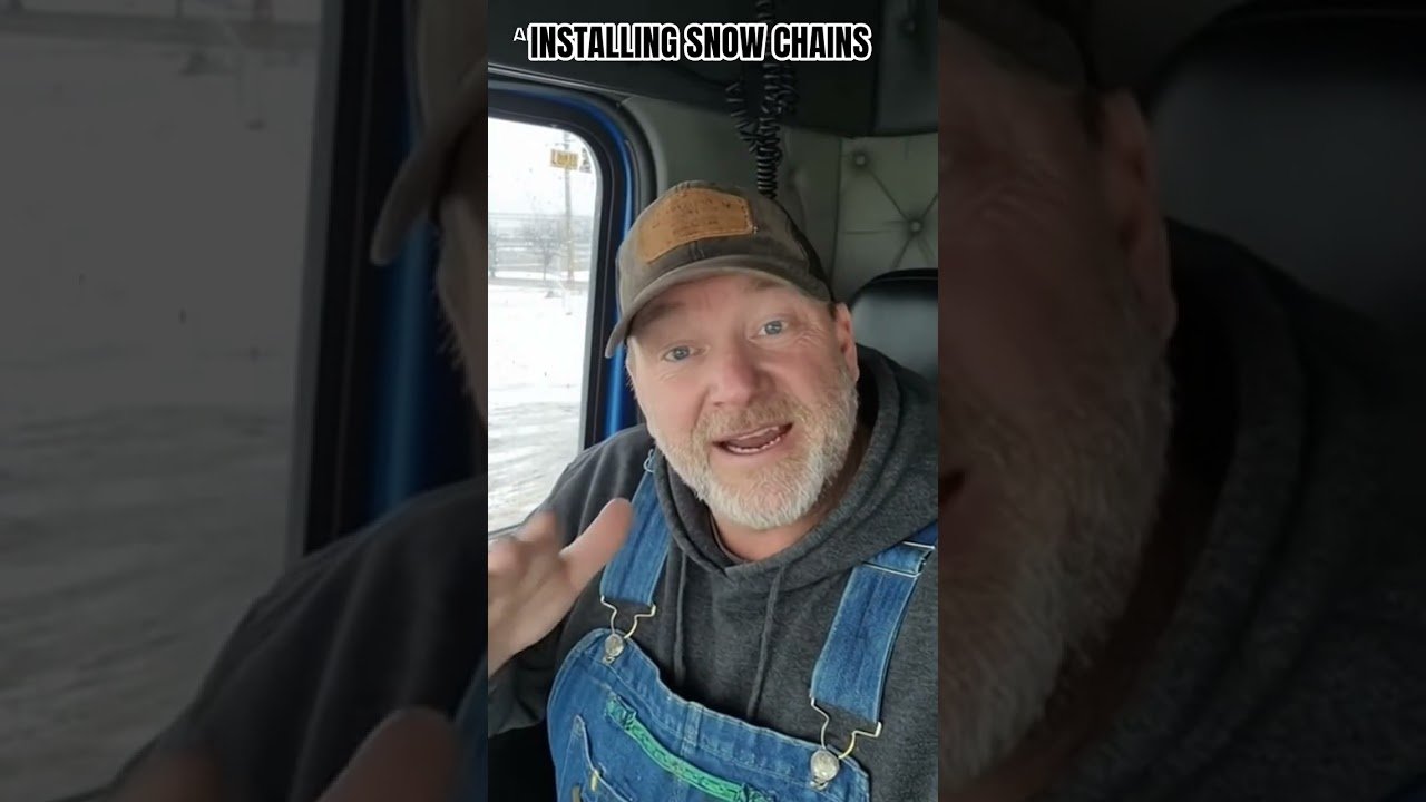 TRUCKERS ADVICE FOR NEW DRIVERS ON INSTALLING SNOW CHAINS ON YOUR SEMI TRUCK.