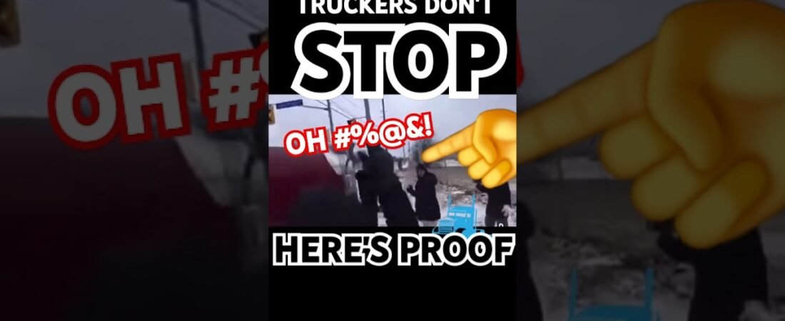 TRUCKERS DON’T STOP! Don’t even try it. They live for these moments.