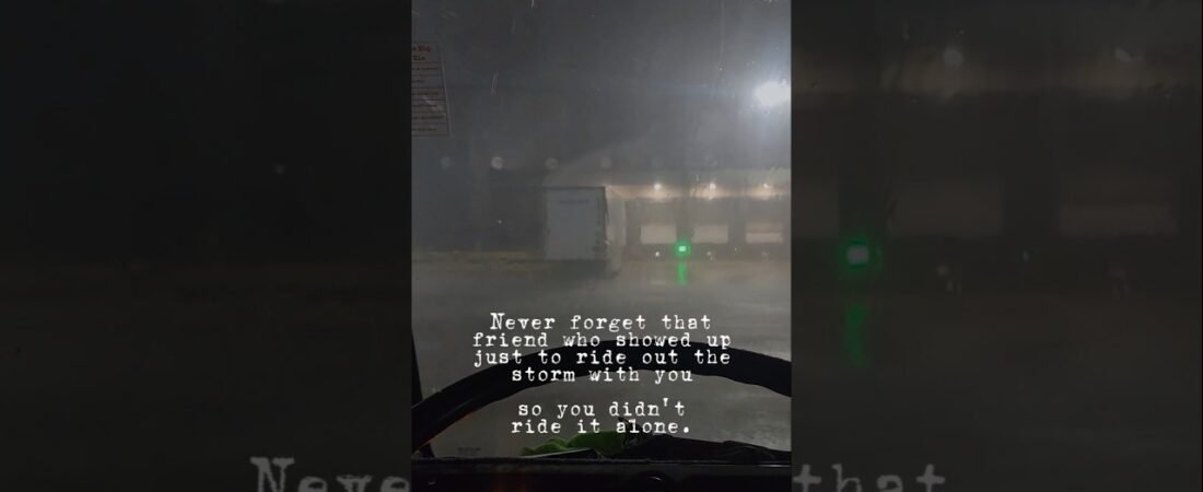 TRUCKERS NEED FRIENDS EVEN THOUGH WE ARE LONERS.