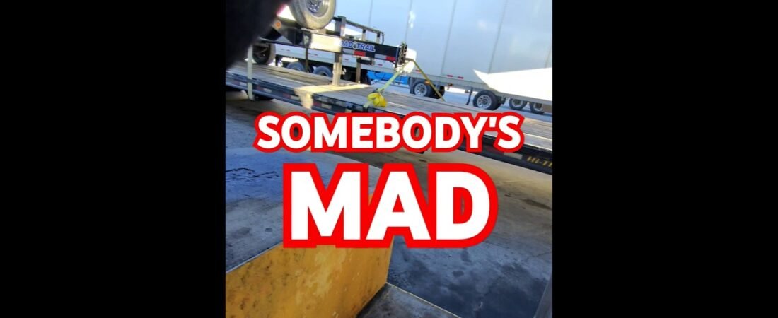 TRUCKERS know what this means, and SOMEBODY IS MAD!! It’s hard not to laugh. We’ve all been there.