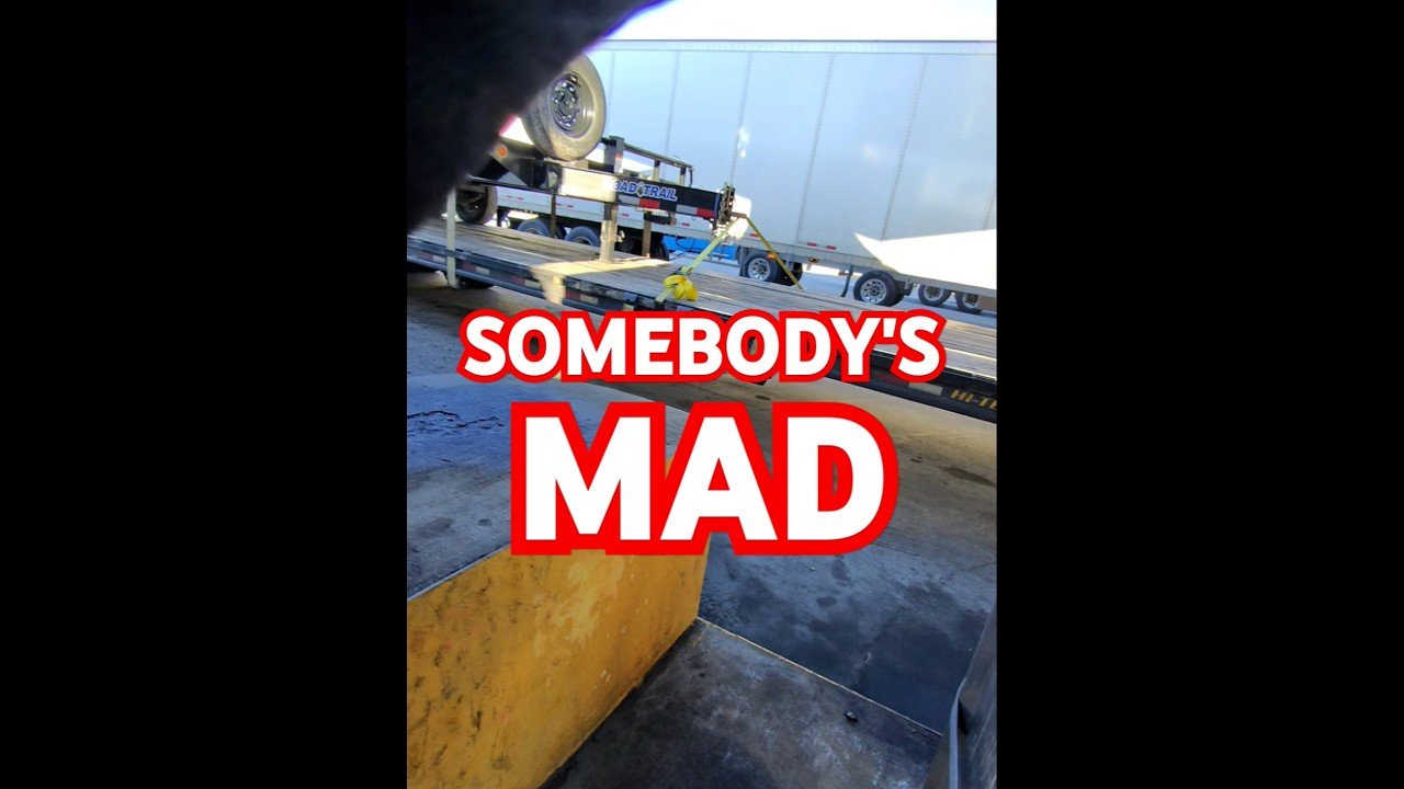 TRUCKERS know what this means, and SOMEBODY IS MAD!! It’s hard not to laugh. We’ve all been there.