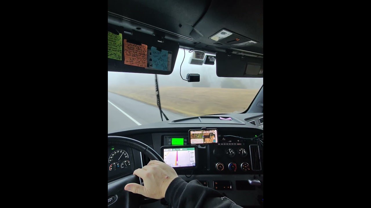 TRUCKING POV. Amazon royalty passes this humble servant. #trucking #trucker #shorts #metaglasses