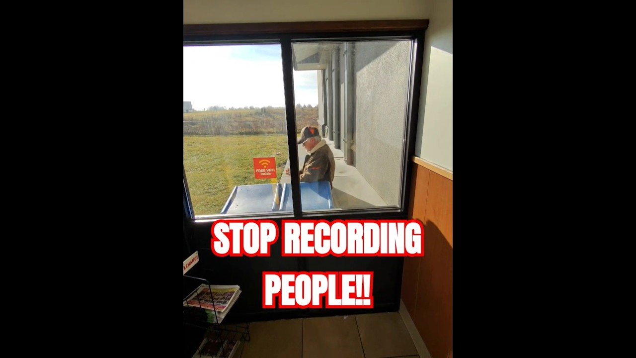 That TRUCKER is recording me, and he wants to FIGHT ME?