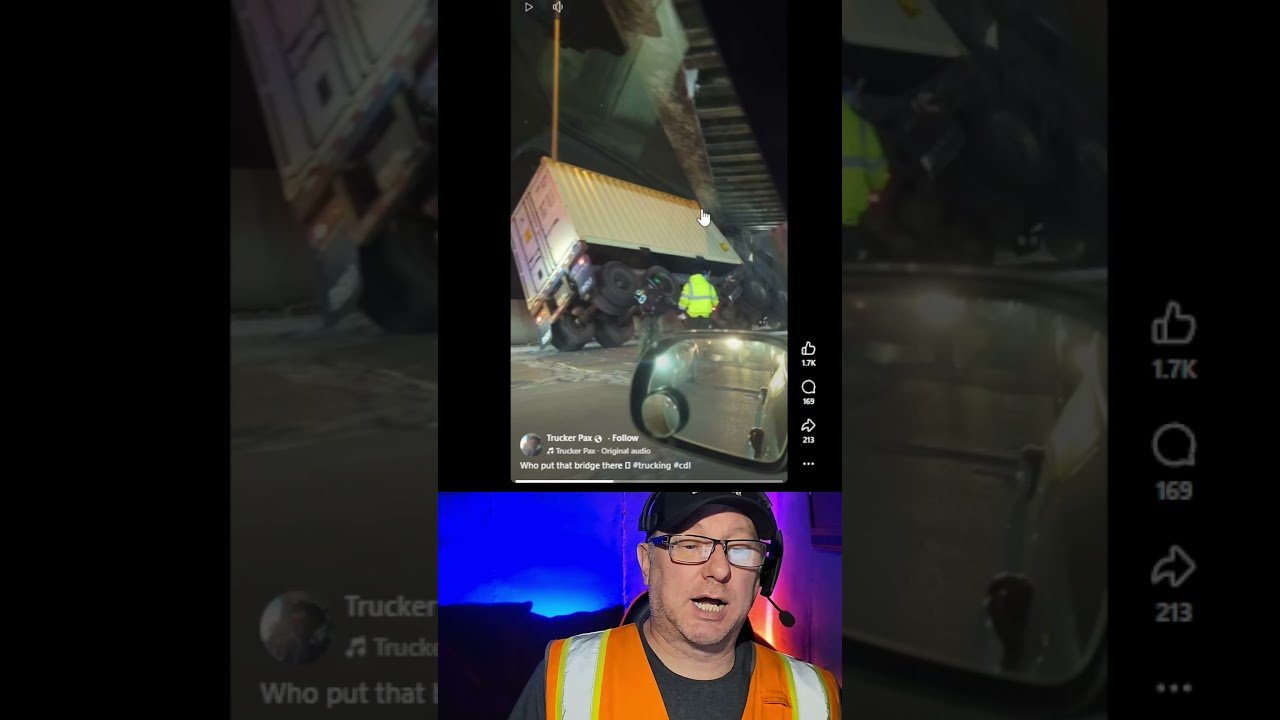 That bridge was WAY TOO LOW, Driver!