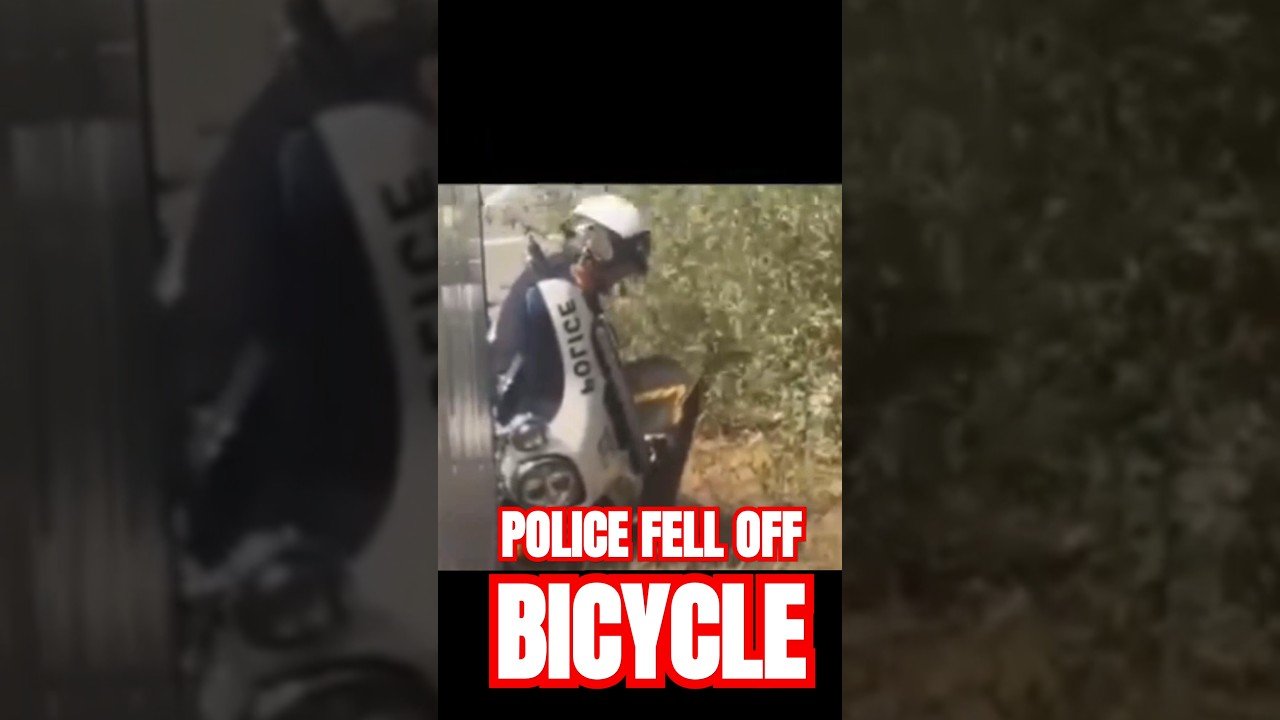 The Police FELL off their BICYCLE trying to fine me for being AMAZING. INSTANT KARMA!
