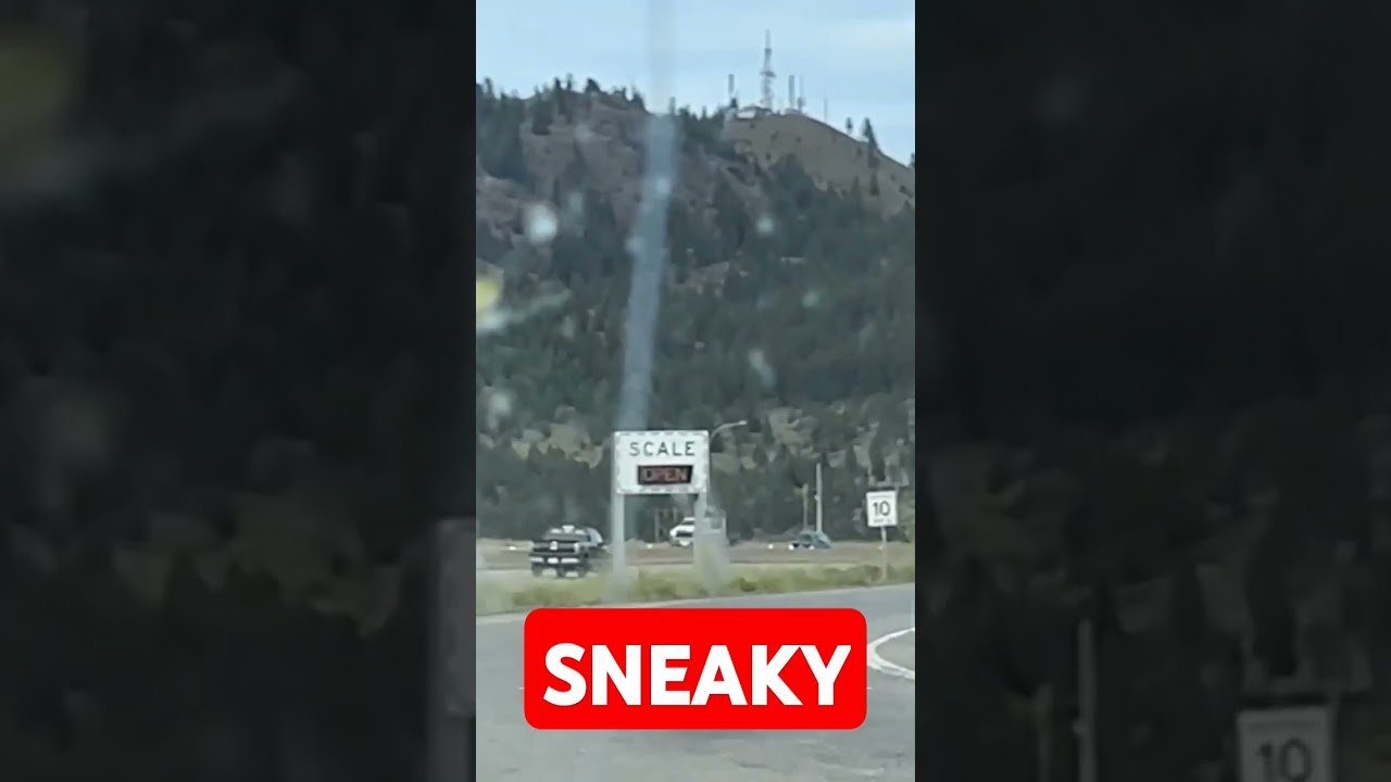 The Sneakiest Trucker in the entire world! Look how sneaky he is. just WOW!