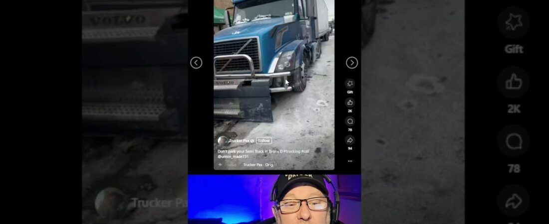 The “Thoughtful” robbers got ALL of this truckers batteries but they didn’t take his pride.