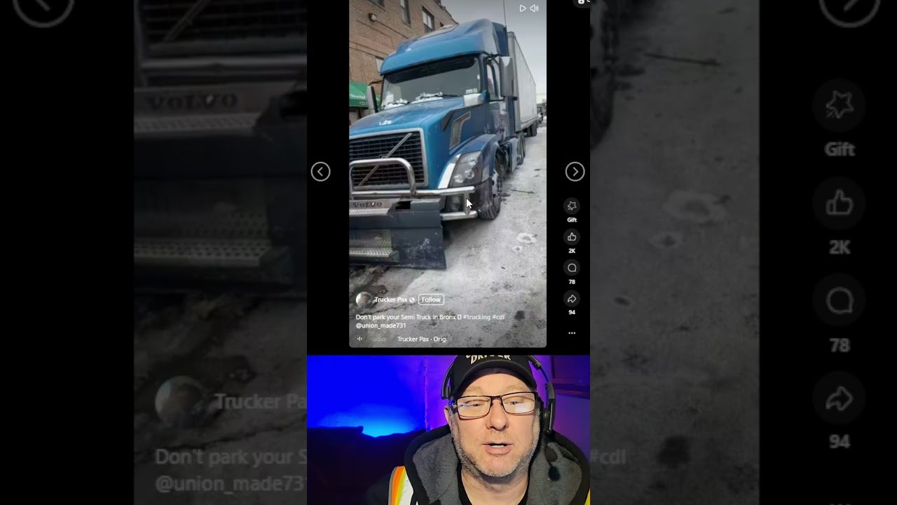 The “Thoughtful” robbers got ALL of this truckers batteries but they didn’t take his pride.
