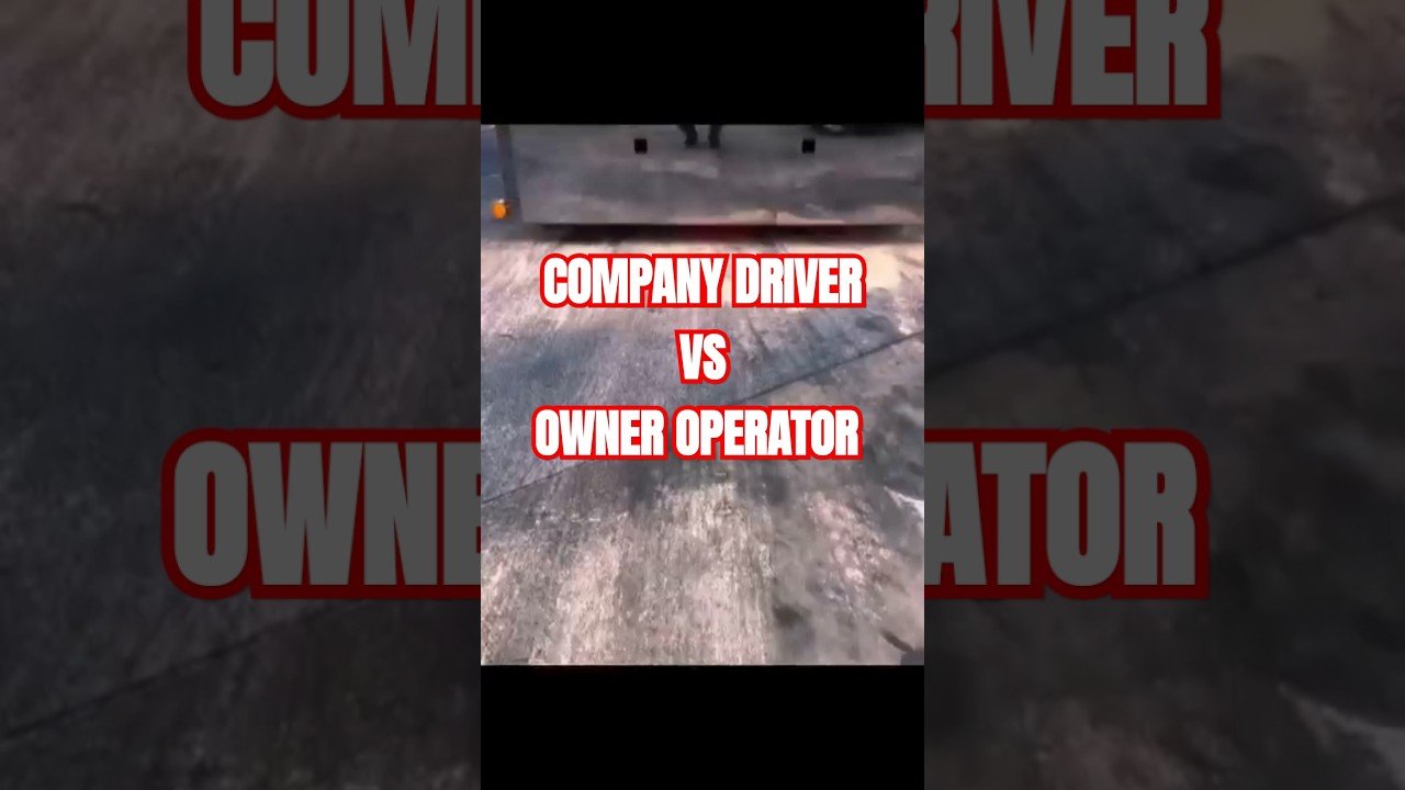 The difference between Company Driver VS Owner Operator. We are NOT the same.