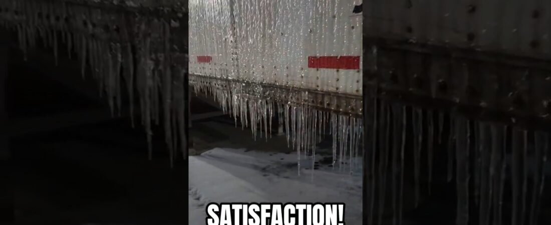 The most satisfying part of winter trucking! #truckinglife #truckdriver #companydriver