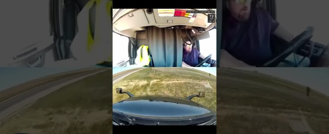The real question is.. how could he have kept from going off the road? Anyone!