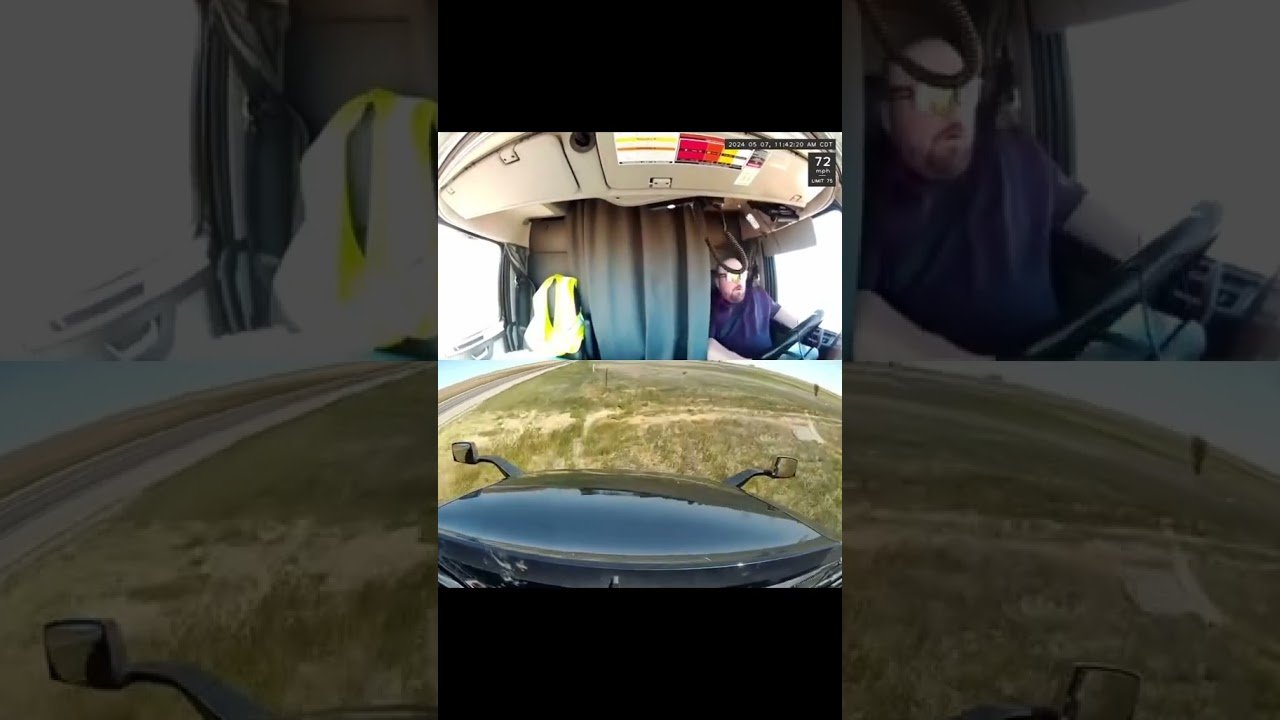 The real question is.. how could he have kept from going off the road? Anyone!