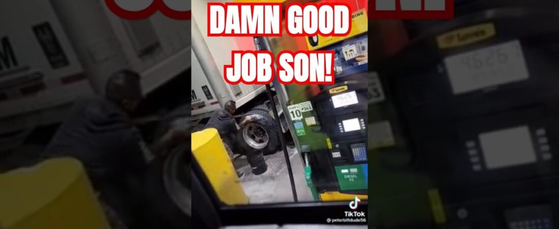 These Drivers WASH and DETAIL their Semi Truck at the fuel pump. Only took 2 hours.