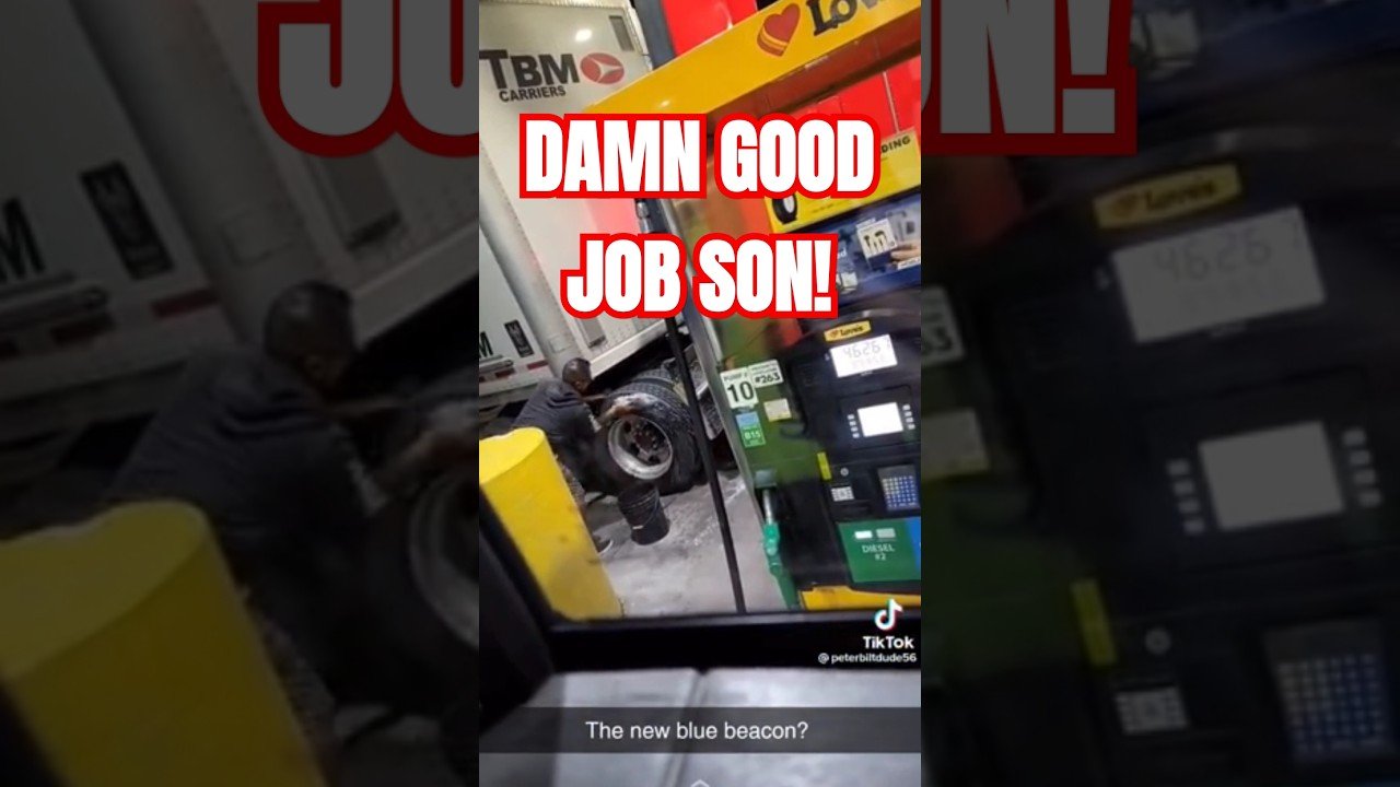 These Drivers WASH and DETAIL their Semi Truck at the fuel pump. Only took 2 hours.