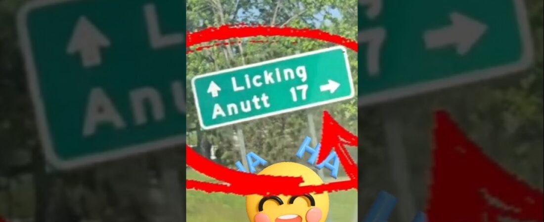 They did this for us, drivers. We love diving past this sign.