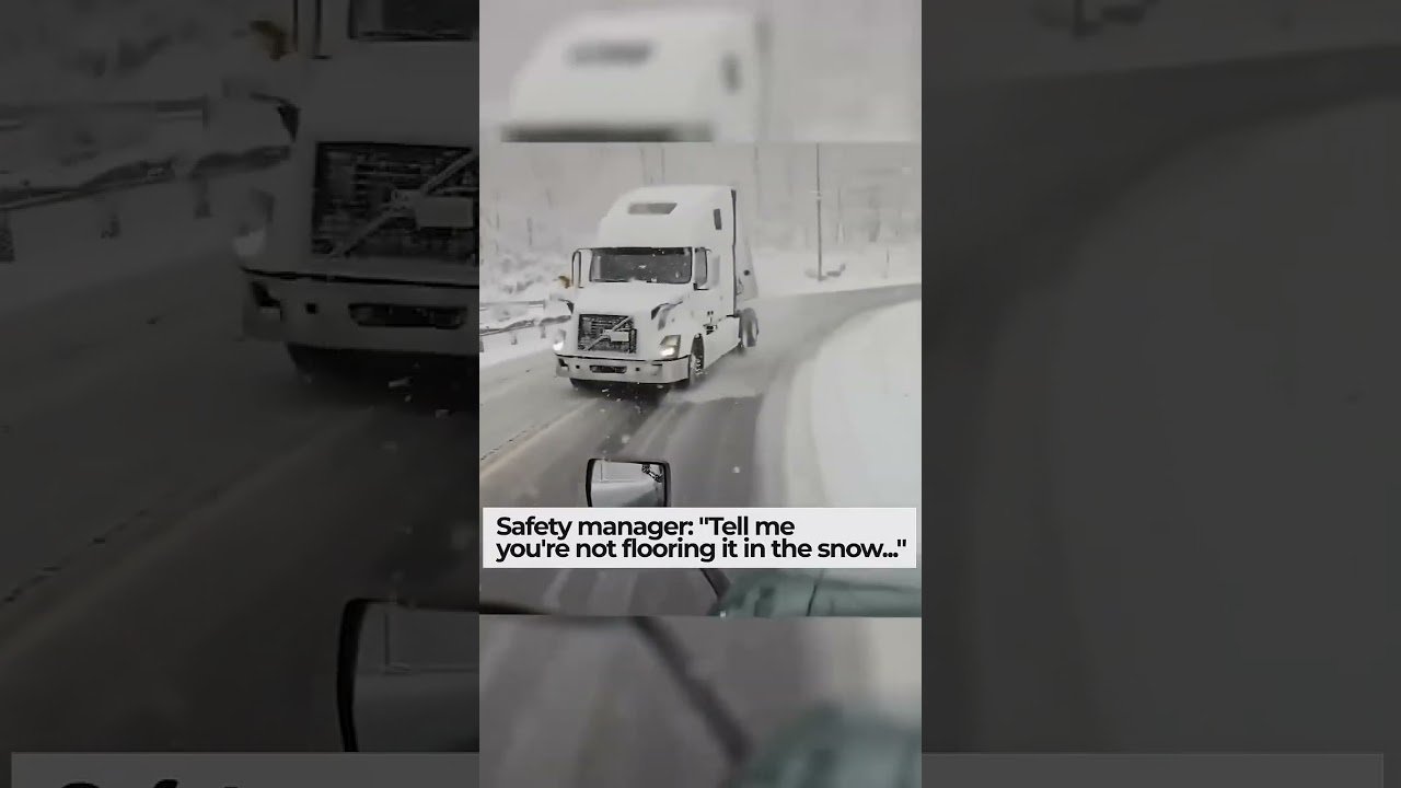 They don’t love you! Truckers have to keep their heads on a swivel!