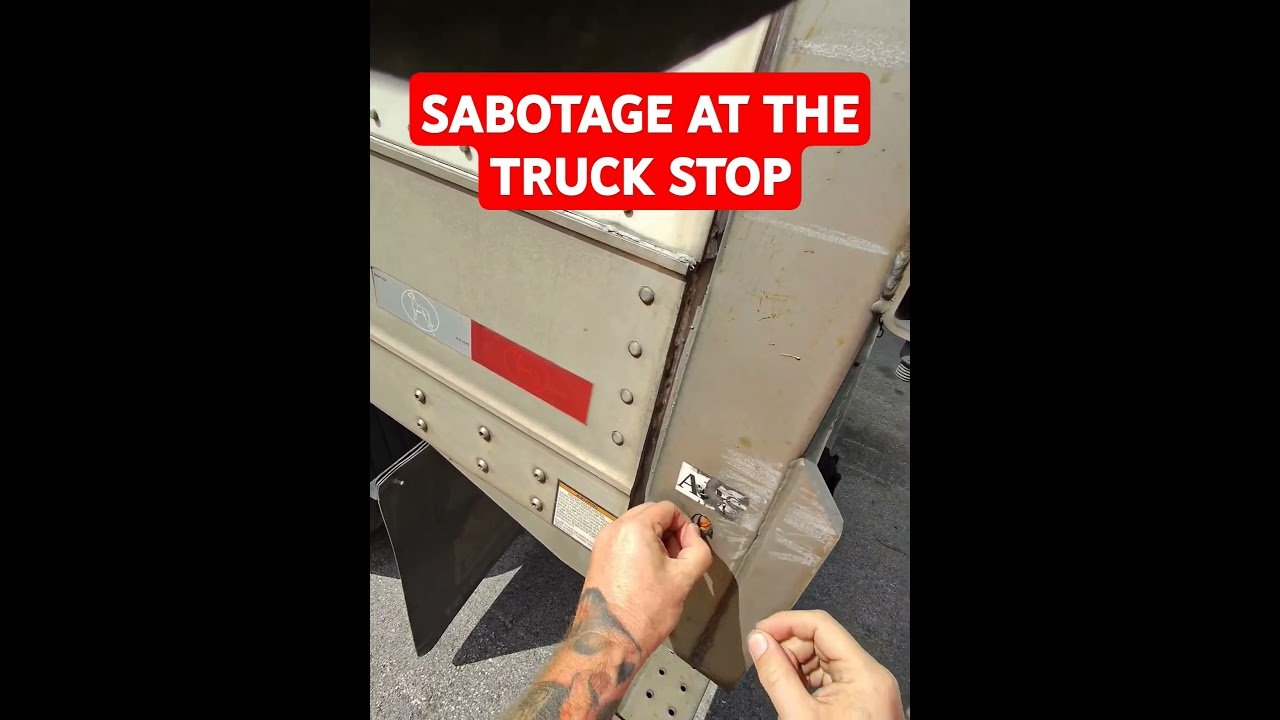 They got me! I’ve been sabotaged at the truck stop. Is this even legal to drive now?