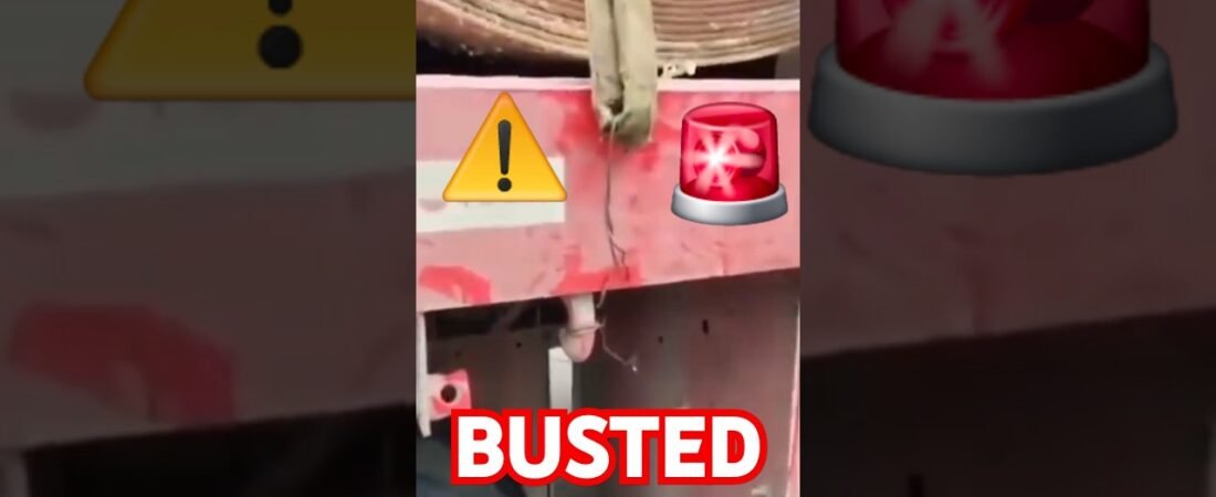 They tried to get away with this. Truckers make the wrong choices.