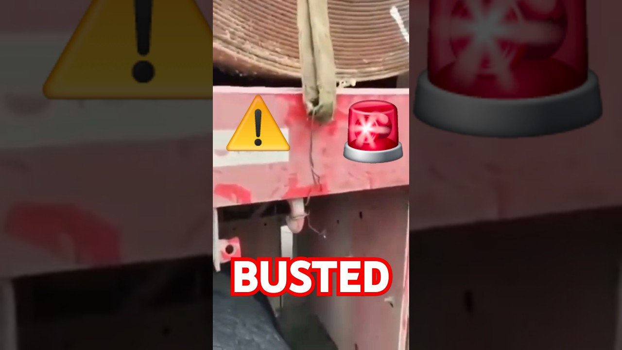 They tried to get away with this. Truckers make the wrong choices.