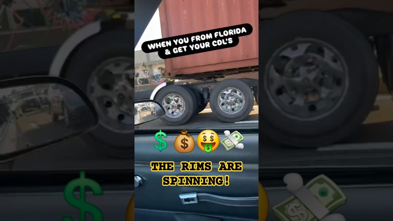 This Driver has SPINNING RIMS on his Big Rig? I can’t afford a shower!