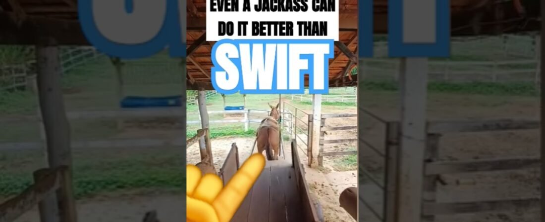 This JACKASS can pull trailers better than a SWIFT Driver.