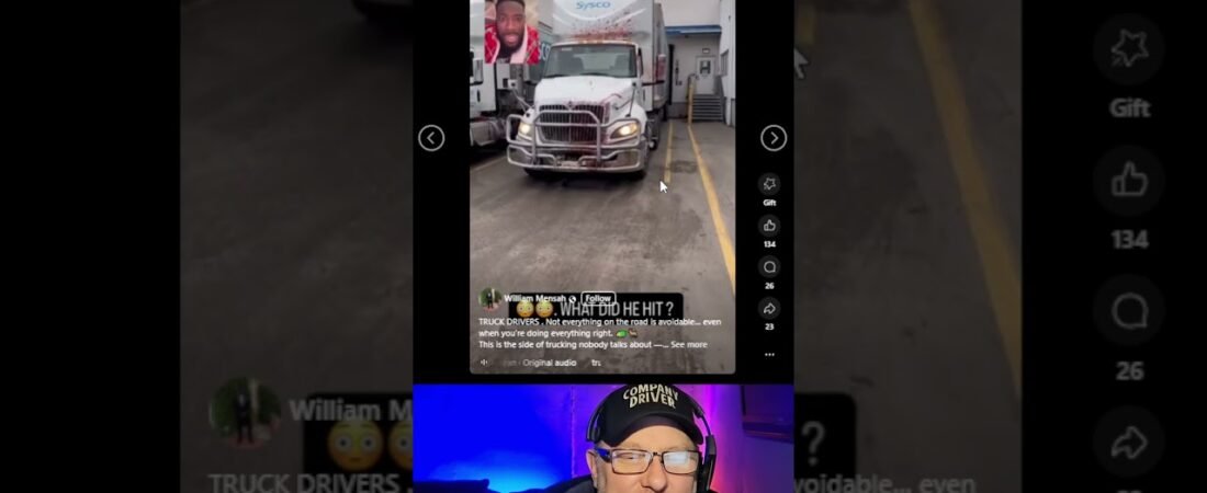 This Trucker must have hit a DRAGON straight out of a horror movie.