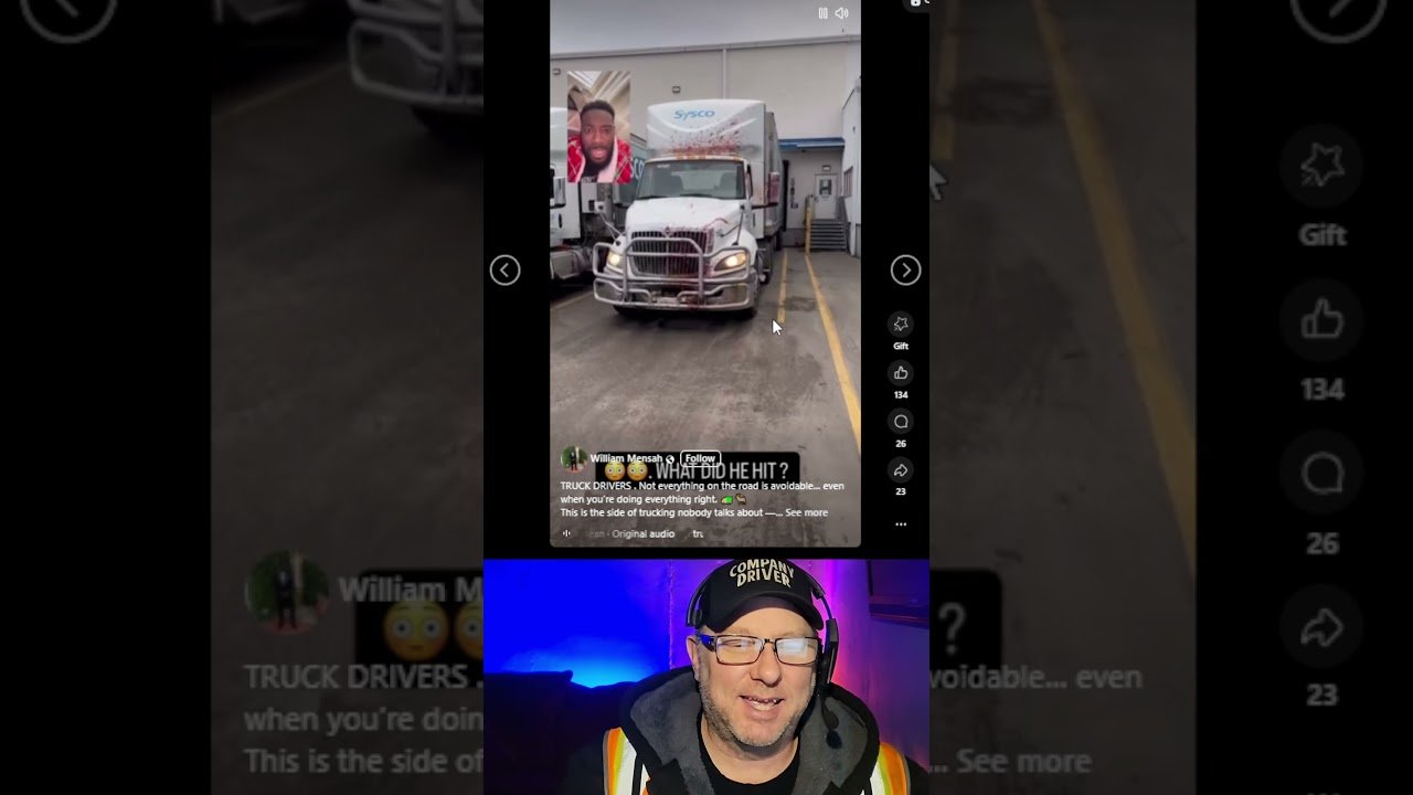 This Trucker must have hit a DRAGON straight out of a horror movie.