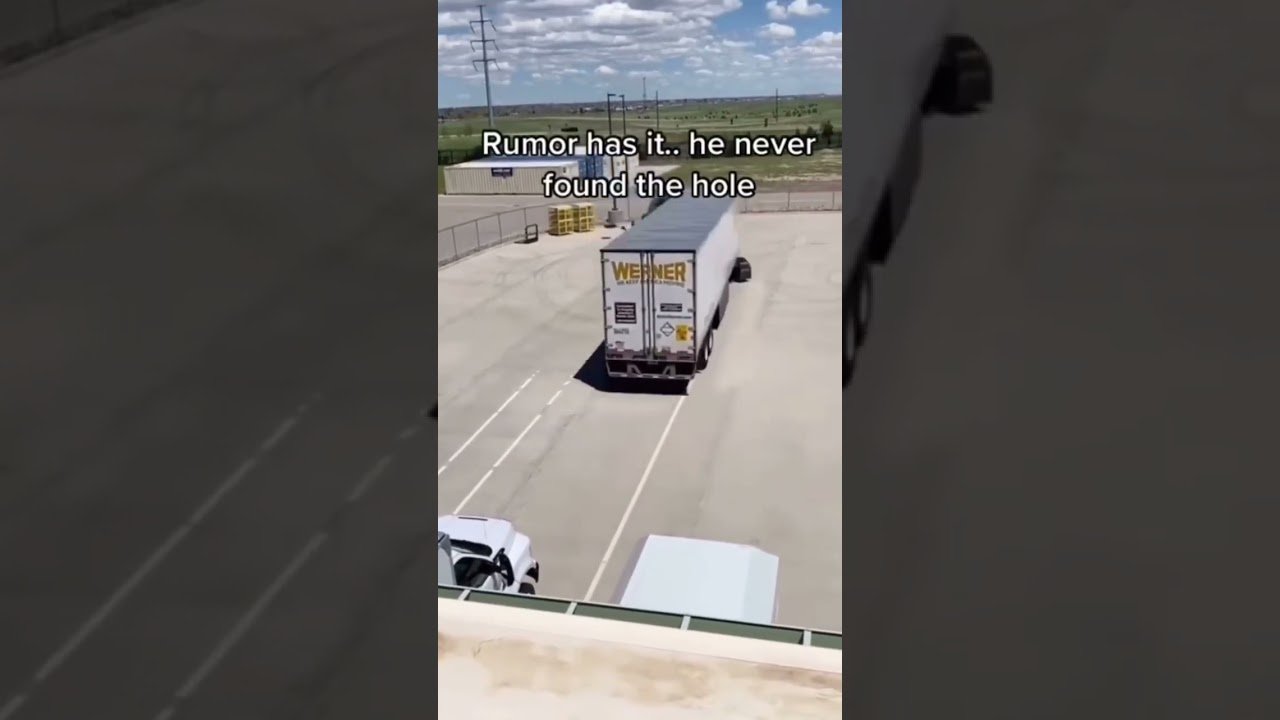 This driver is still trying till this day to back into the dock.