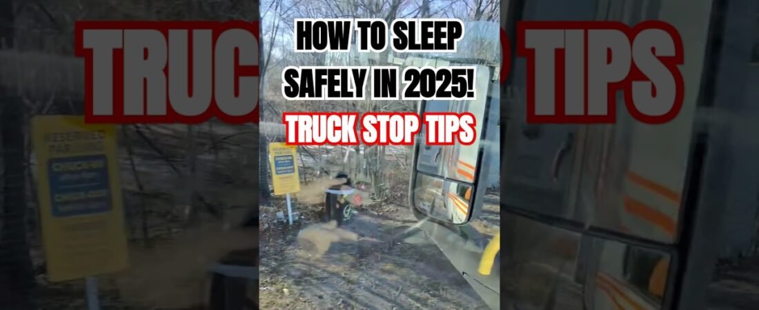 This is THE SAFEST way to sleep at the Truck Stop. Nobody will bother you.