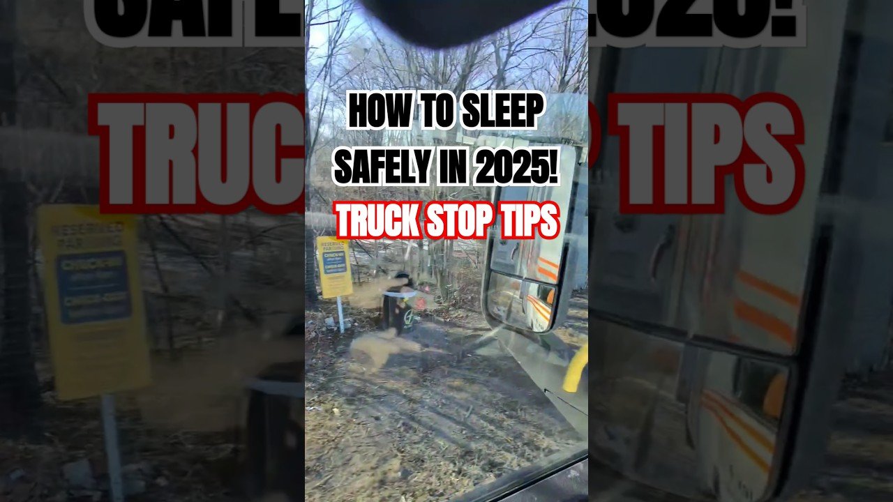 This is THE SAFEST way to sleep at the Truck Stop. Nobody will bother you.