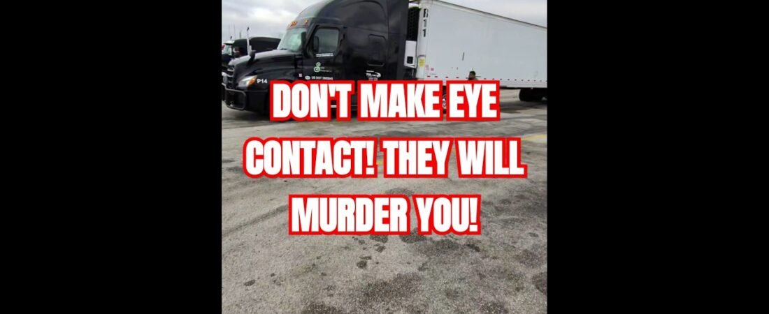 This is how a Brave Trucker barely avoids being ATTACKED or WORSE by Convicts at the Truck Stop