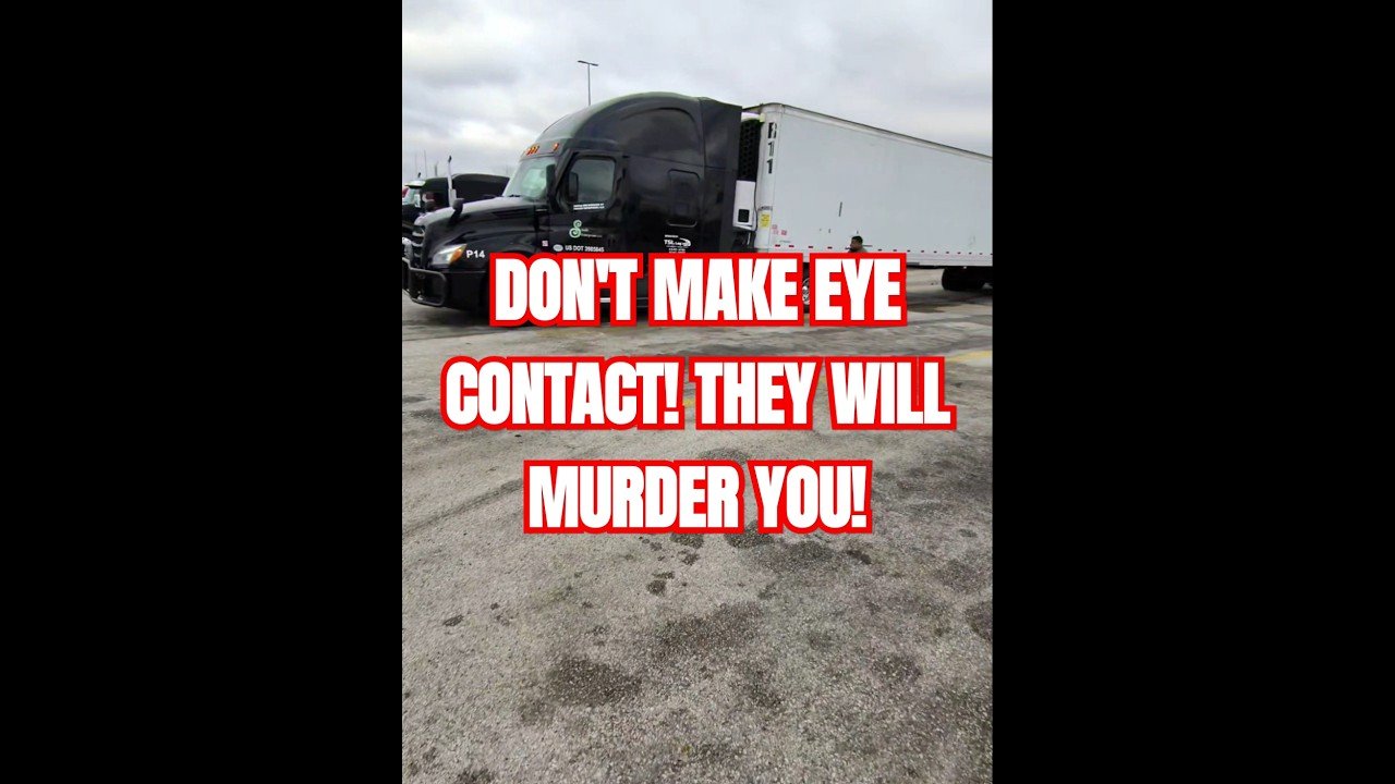 This is how a Brave Trucker barely avoids being ATTACKED or WORSE by Convicts at the Truck Stop
