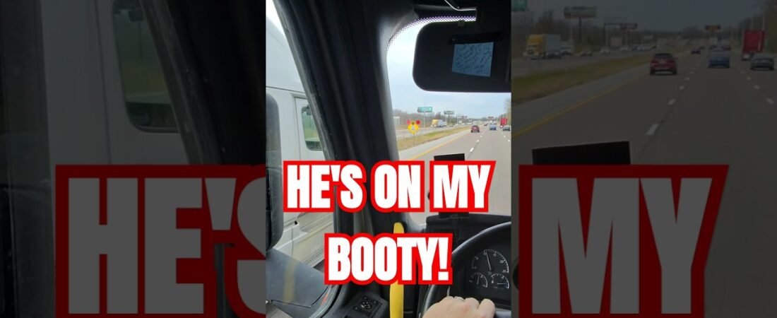 This is what happens when a FULLY LOADED SEMI TRUCK is ON YOUR BOOTY!